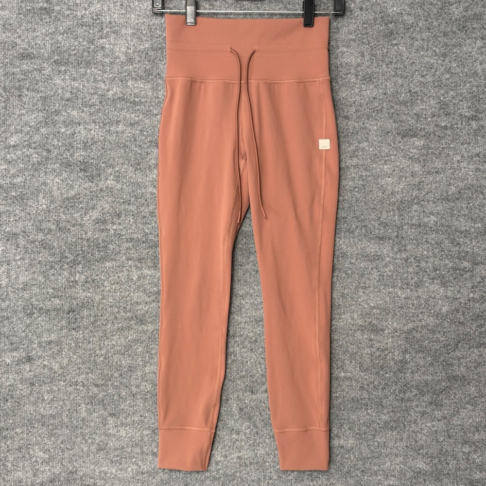 Vuori Daily Legging VW323 Terracotta Clay High Waist Drawstring Cuffed Small
